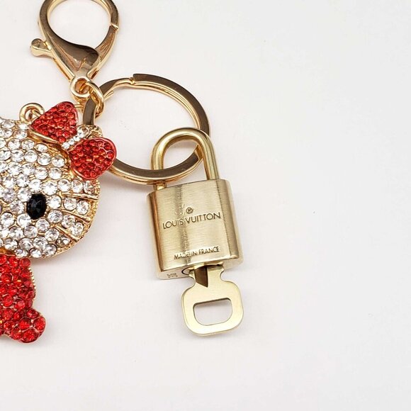 Authentic Louis Vuitton Lock & Key with unbranded Bagcharm, Keycharm, Keychain - Picture 6 of 7